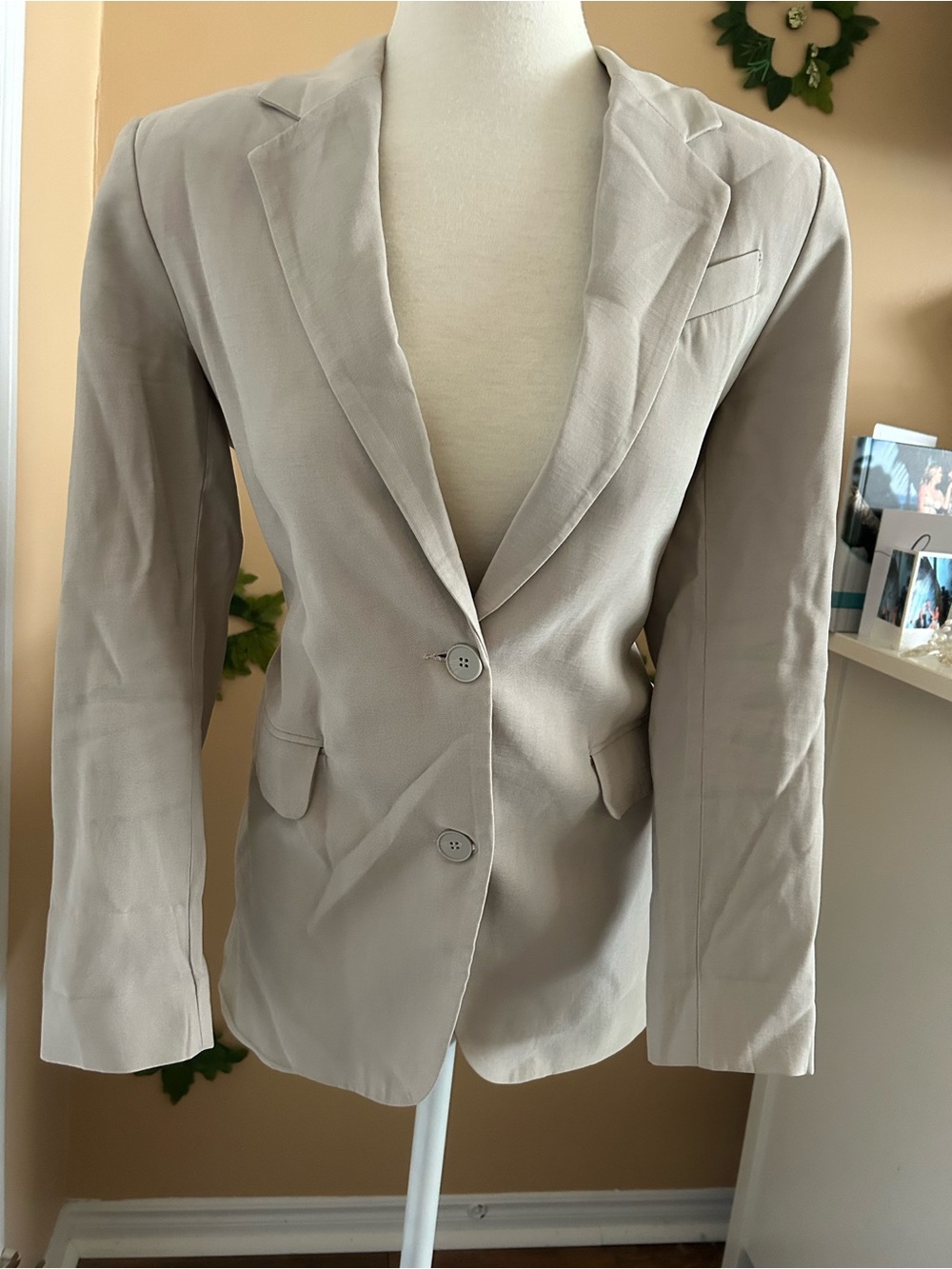 Dynamite Light Gray Tailored Women's Blazer